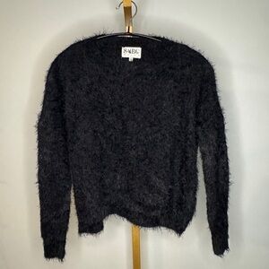 Sabo Skirt Black Fuzzy Sweater
